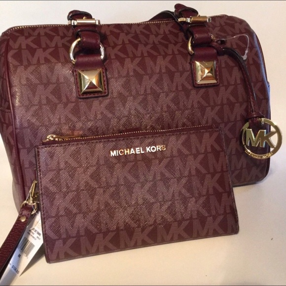 Michael Kors Bags Michael Kors Md Merlot Grayson Wallet Nwt Poshmark